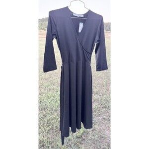 contemporaine by Simmons black dress tall petite XS Retail $140.